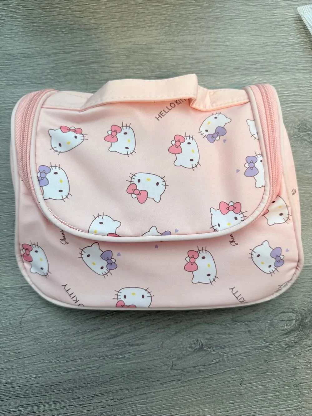 Hello Kitty Pink Travel Bag with Bow Print